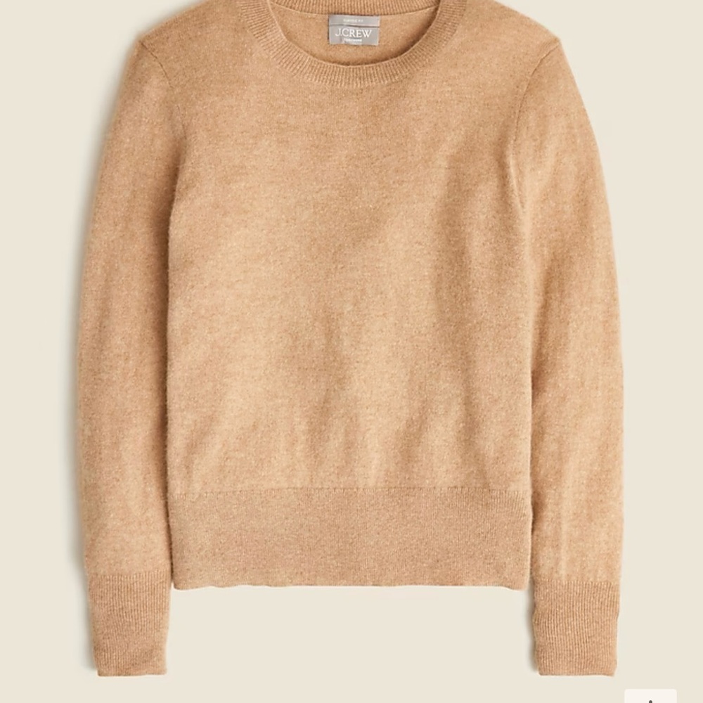 J.crew 100% cashmere classic fit crew neck sweater